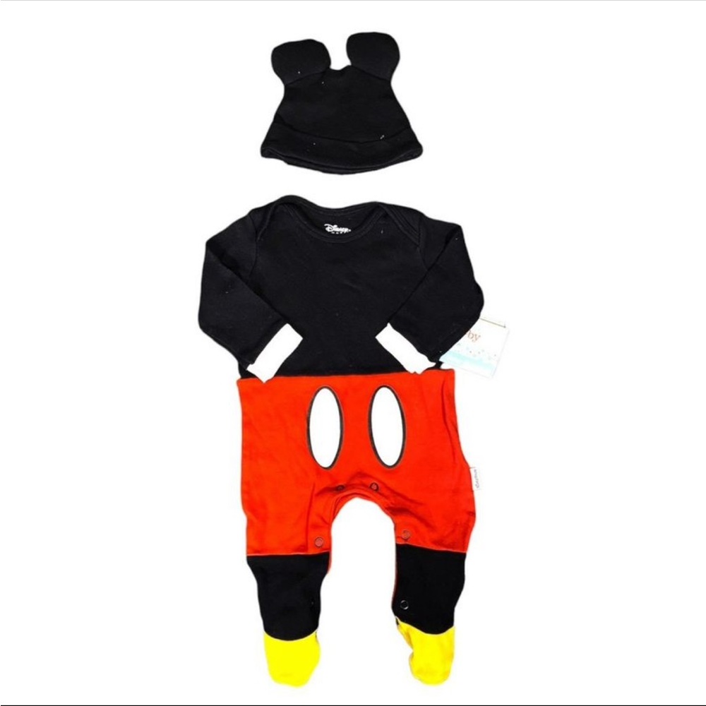 Mickey Mouse bodysuit with ears - 3-6 months